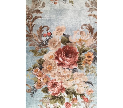 Ткань Cotonello Summer Palace A 02 Azul на отрез Ткань Cotonello Summer Palace A 02 Azul на отрез