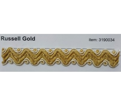 319 Osborne 48 Russell gold тесьма на отрез 319 Osborne 48 Russell gold тесьма на отрез