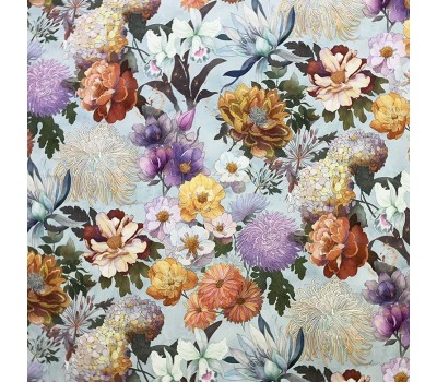 Ткань Oriental 04 Azul на отрез