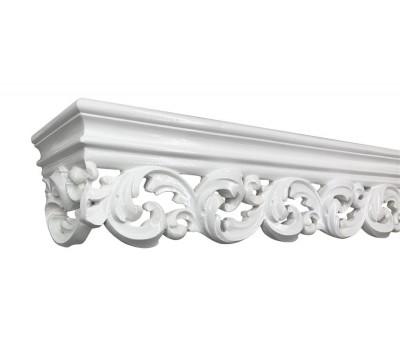 Багетный карниз "Ажур" Белый глянец Багетный карниз "Ажур" Белый глянец