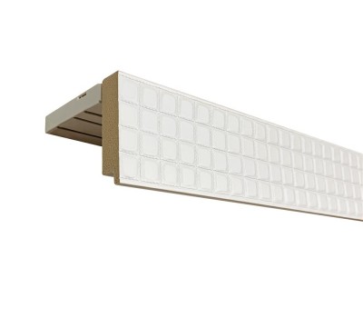 Прямой багетный карниз "Кадис" Белый