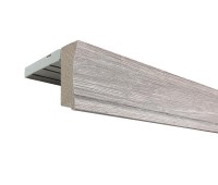 Прямой багетный карниз "Сарагоса Вудлайн" Светло серый Прямой багетный карниз "Сарагоса Вудлайн" Светло серый
