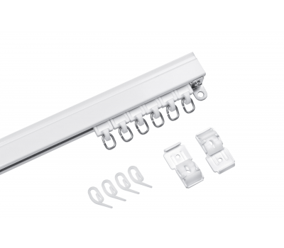 Карниз 099Р-1 для тяжелого веса штор, белый