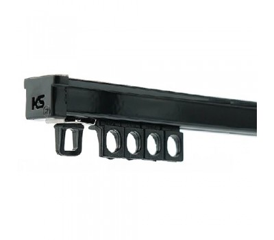 СТ-2100 (KS) чёрный - профильный карниз для штор СТ-2100 (KS) чёрный - профильный карниз для штор