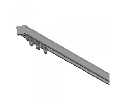 KS - профильный карниз для штор, серый KS - профильный карниз для штор, серый